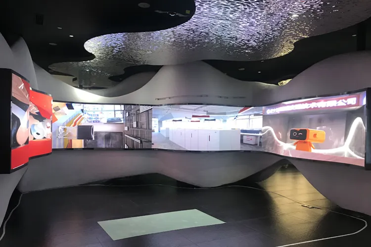 Wave Shaped LED Display